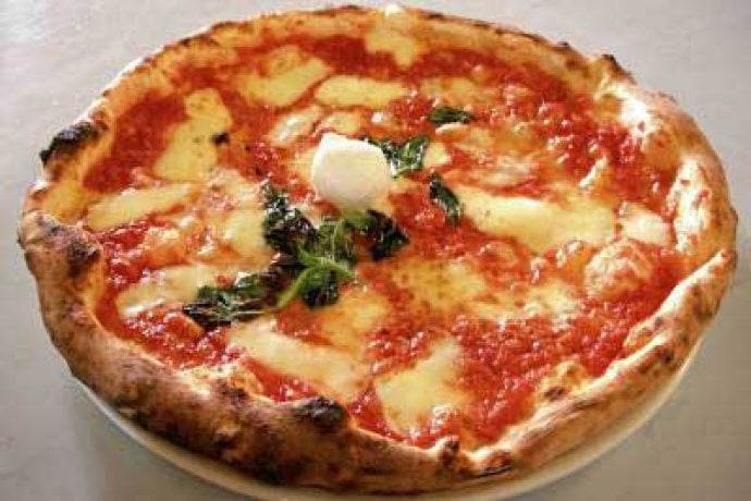 Delicious pizza Margherita.