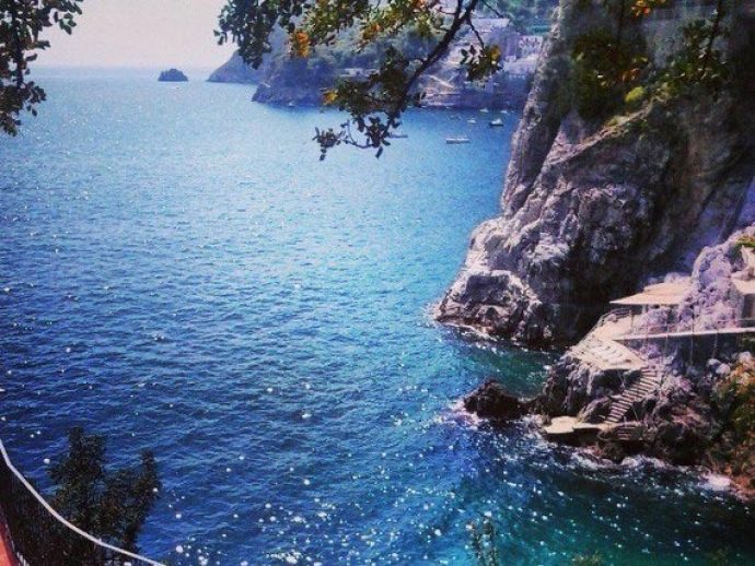 Scenic view of the stunning Amalfi coast
