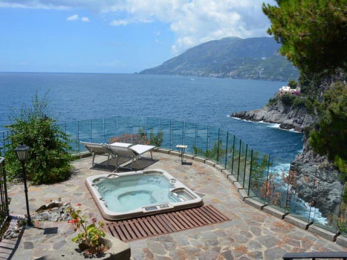 Outdoor pool at our Amalfi holiday villa.