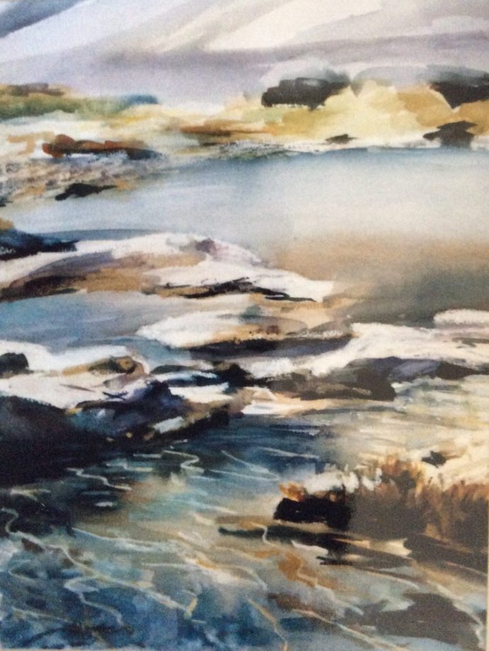Painting by Douglas Matthews.