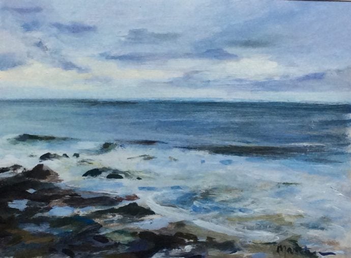 Seascape painting by Douglas Matthews.