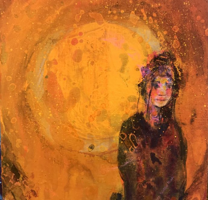 Winter Sunset - painting by Sophie McKay Knight.
