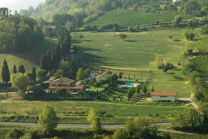 Villa Brisighella from the sky