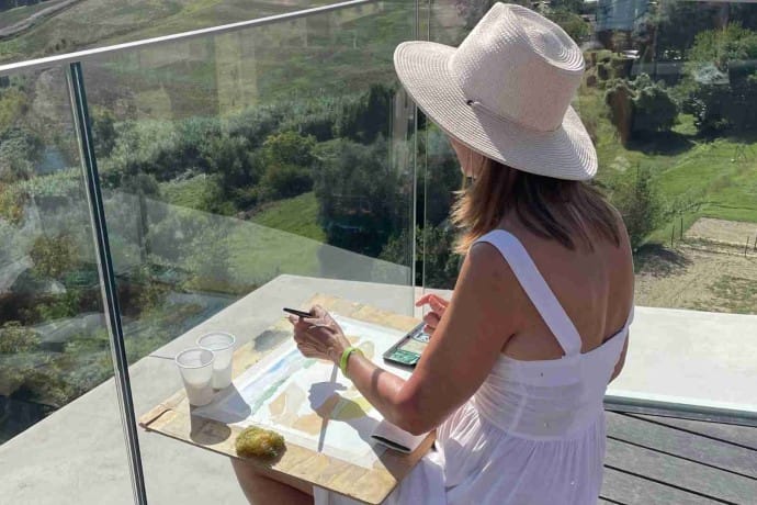 Painting holidays in Tuscany surrounded by breathtaking countryside.